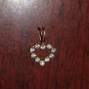 14k gold heart pendant